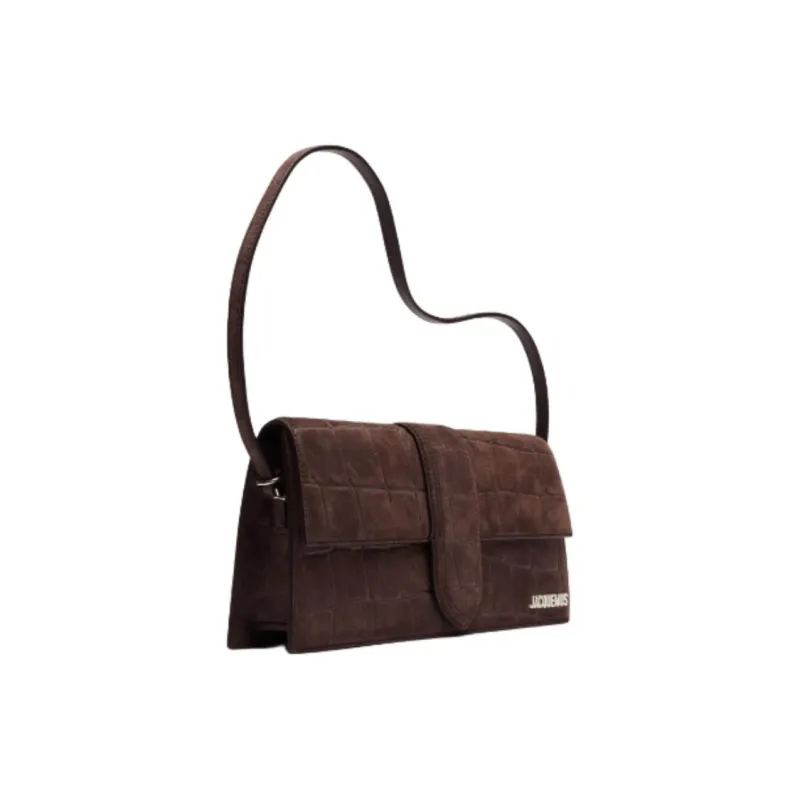 Jacquemus Calfskin Shoulder Bag Women's Dark Brown-1