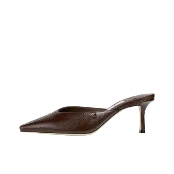 Jimmy Choo Quiet Closed Toe Slippers Women's Umber