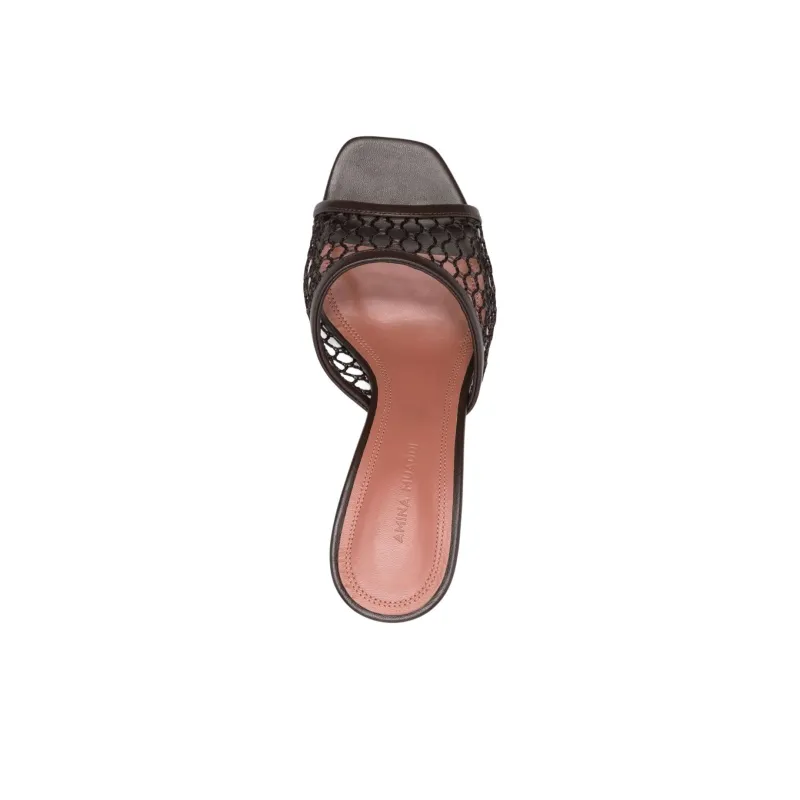 AMINA MUADDI 65mm Fishnet Sandals Women's-4