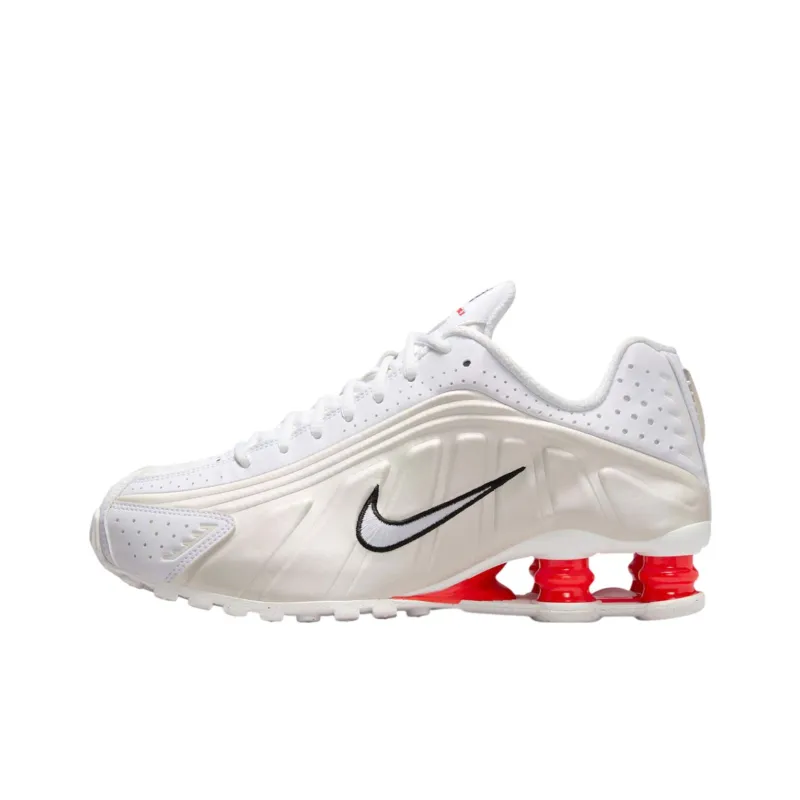 Nike Shox R4 White Phantom Picante Red Women's-0