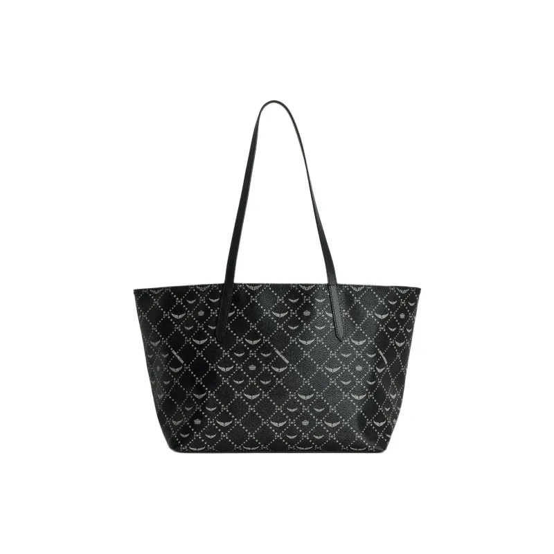 Zadig & Voltaire Polyurethane Tote Bag, Shopping Bag, Handbag, Shoulder Bag Women's Black-2