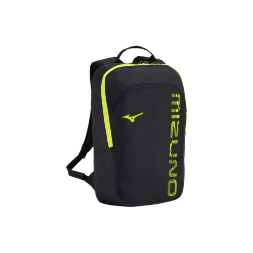 Mizuno Polyester Backpack Unisex Black & Green