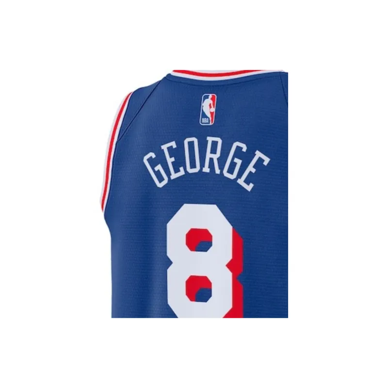 Nike x NBA Philadelphia 76ers Dri Fit Basketball Jerseys Unisex Royal Blue-3