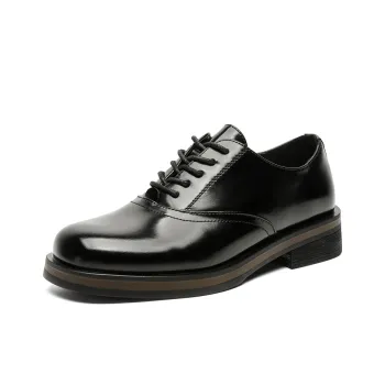 V05 Wear Resistant Height Increasing Low Top Casual Shoes Unisex Black