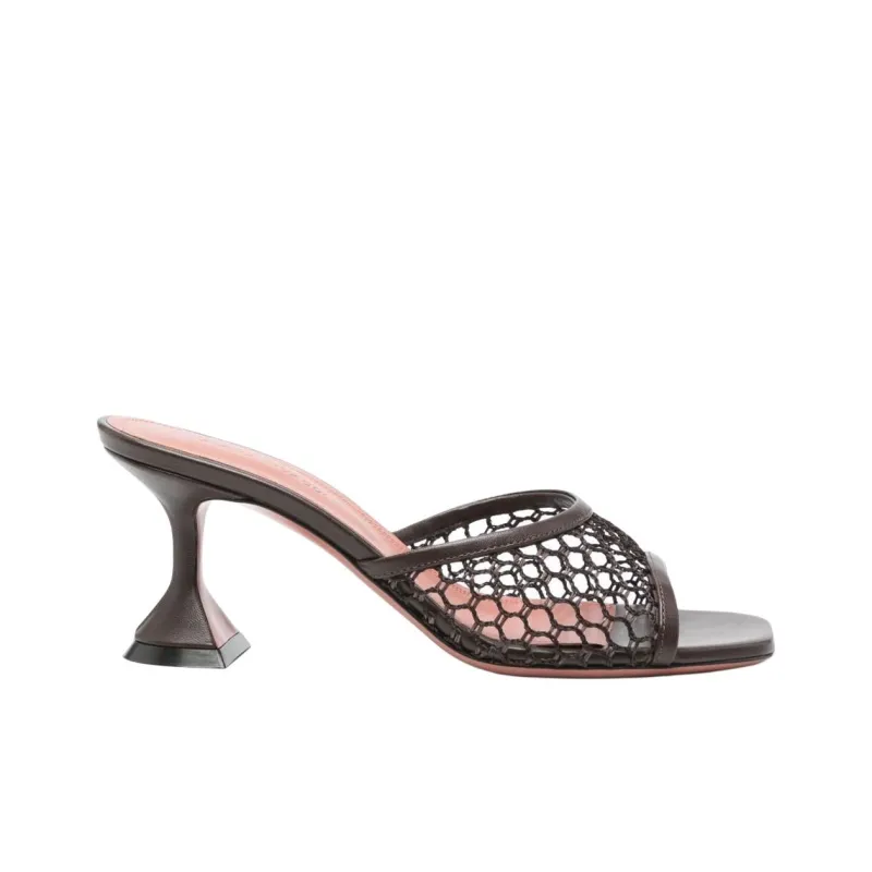 AMINA MUADDI 65mm Fishnet Sandals Women's-1
