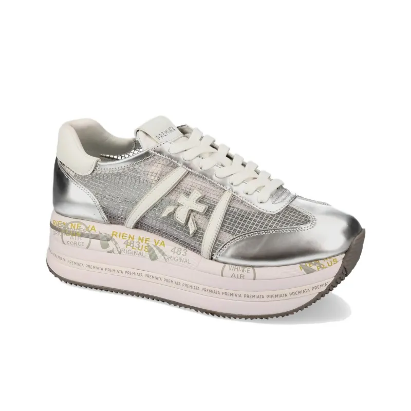 PREMIATA Low Top Casual Shoes Women's Silver-1