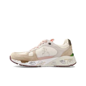 PREMIATA Low Top Casual Shoes Women's Beige Pink