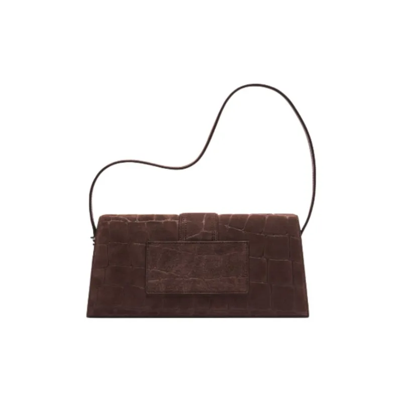 Jacquemus Calfskin Shoulder Bag Women's Dark Brown-3