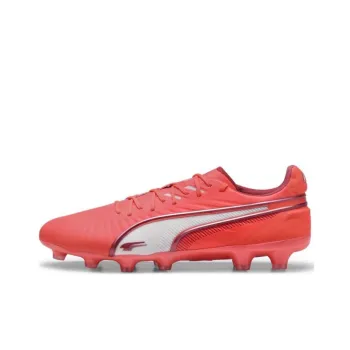 PUMA King Ultimate AG Short Rubber Studs HG Short Rubber Studs Anti Slip Wear Resistant Soccer Shoes Men's Red