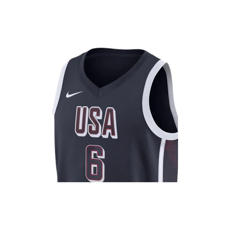 Nike USA Basketball Olympic Team Series SS24 Dri FIT Basketball Jersey Men's Marine-2
