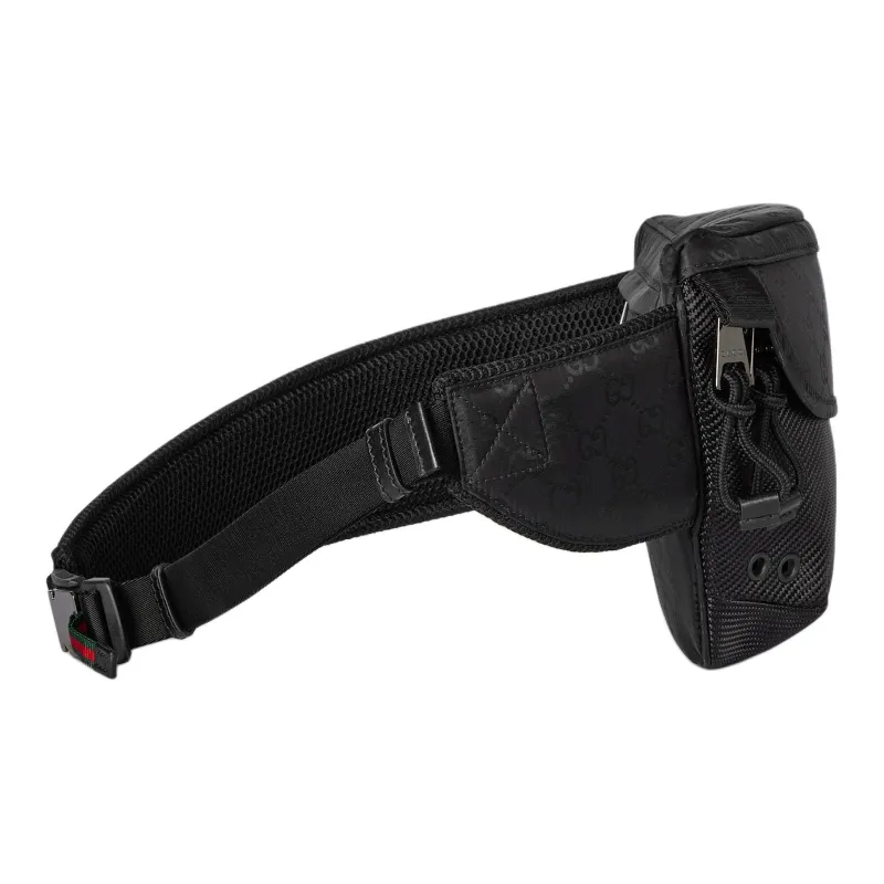 GUCCI Nylon Fanny Pack Trumpets Men's Black-2