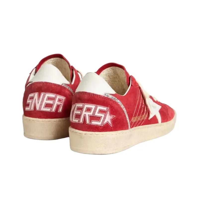 Golden Goose Ball Star Low Top Skateboard Shoes Women's Red-2