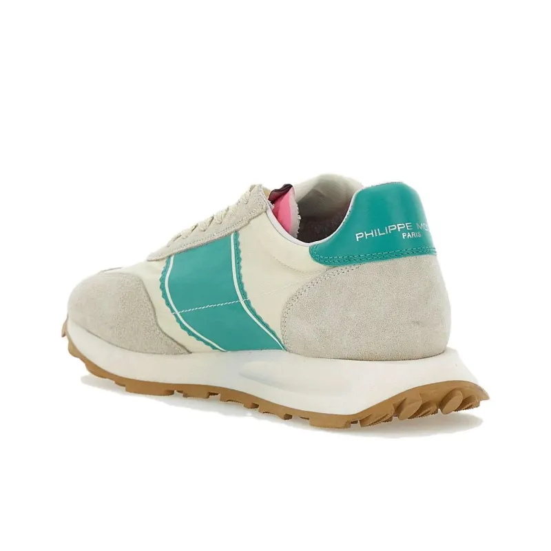 PHILIPPE MODEL Tour Low Top Casual Shoes Women's Cream Green-2