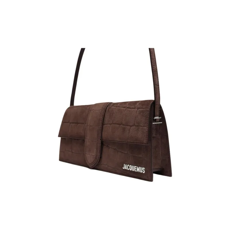 Jacquemus Calfskin Shoulder Bag Women's Dark Brown-2