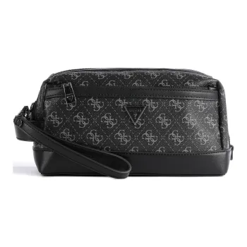 GUESS Polyurethane Storage Bag Men's Black Gray Color