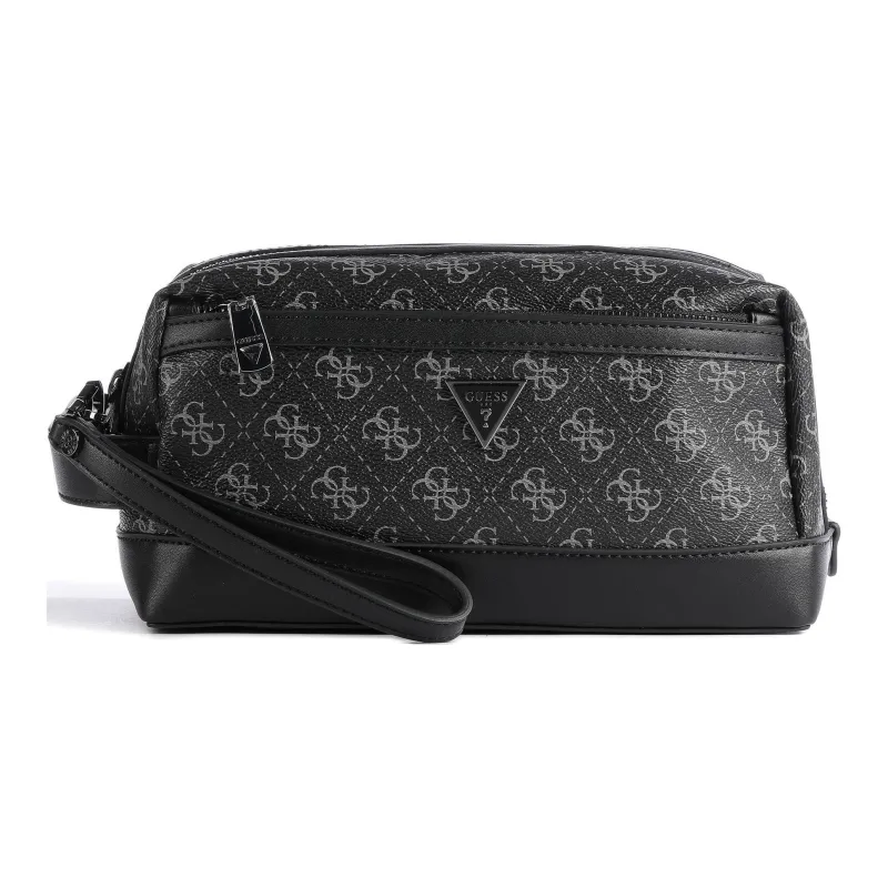 GUESS Polyurethane Storage Bag Men's Black Gray Color-0