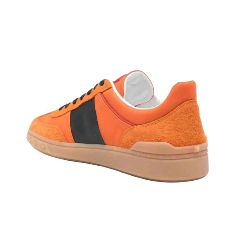 Valentino Low Top Skateboard Shoes Men's Orange-3