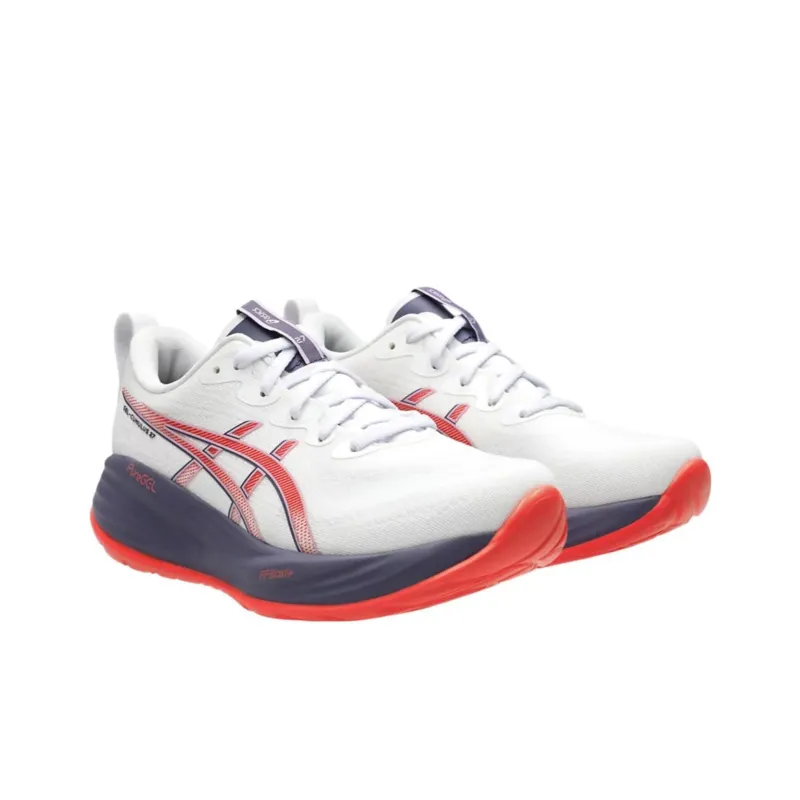 Asics Gel Cumulus 27 White Greyish Purple Women's-2