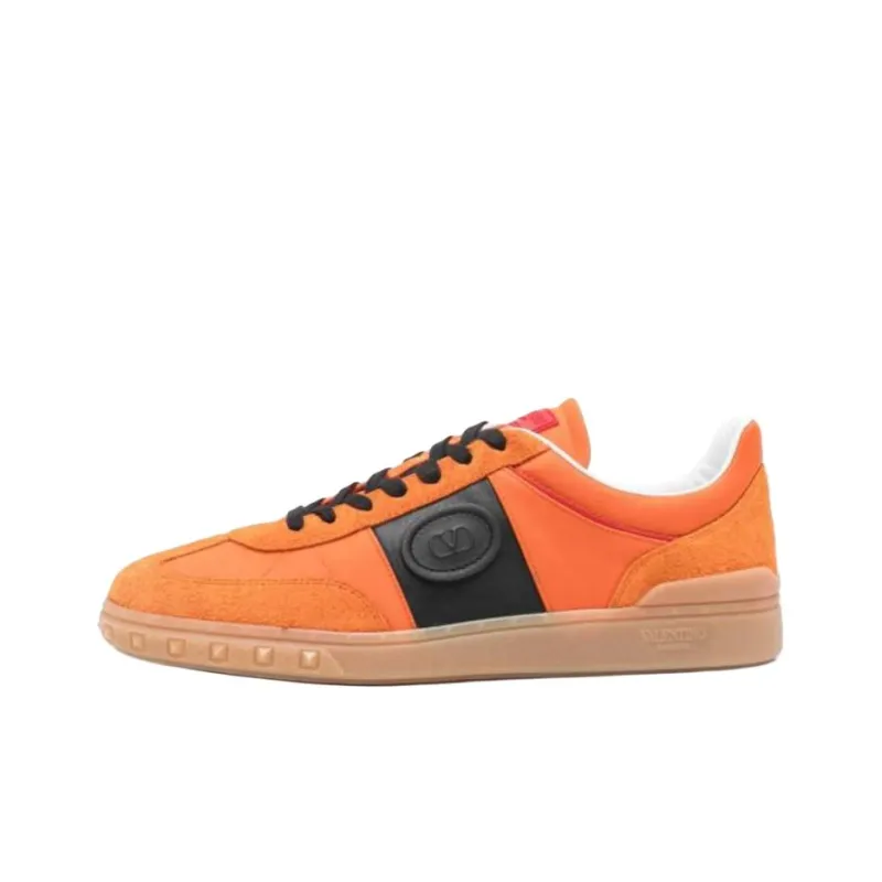 Valentino Low Top Skateboard Shoes Men's Orange-0