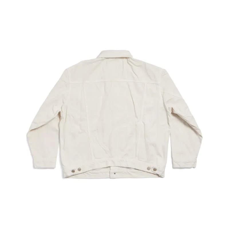 Balenciaga Denim Jacket Regular Fit Men's White-1