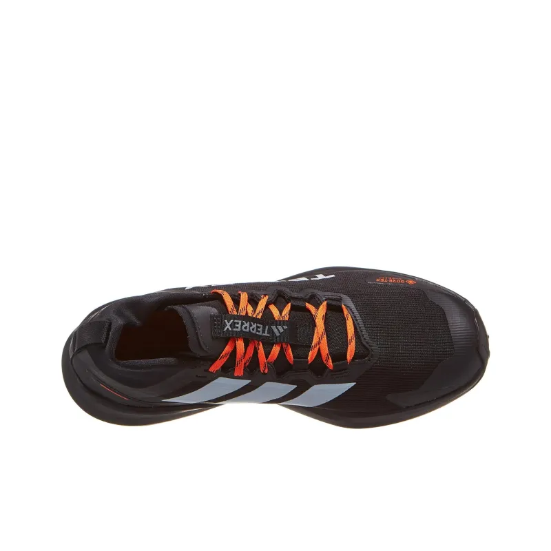 Adidas Terrex Agravic Gore Tex Trail Core Black Grey Two Semi Impact Orange-2