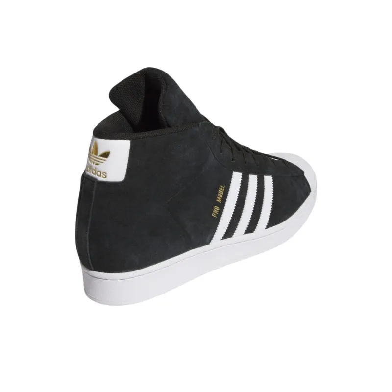 Adidas Pro Model Core Black Cloud White Gold Metallic-3