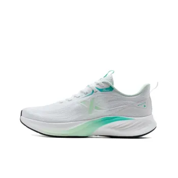 XTEP Light Wing 3.0 Slip Resistant, Breathable, And Resilient Low Top Casual Running Shoes Men's White Teal Blue