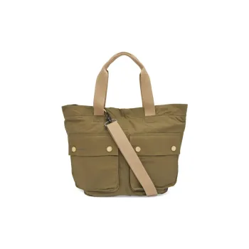 BARBOUR Cotton Tote Bag, Shopping Bag, Shoulder Bag, Crossbody Bag, Handbag Men's Umber