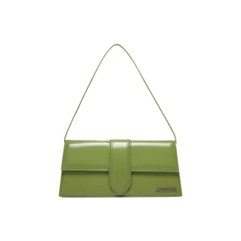 Jacquemus Calfskin Leather Handbag Shoulder Bag Women's Green