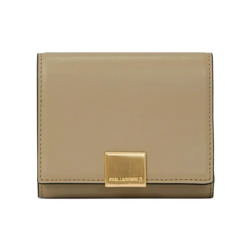 KARL LAGERFELD Cow Leather Wallet Womens White K/Forever Wallet