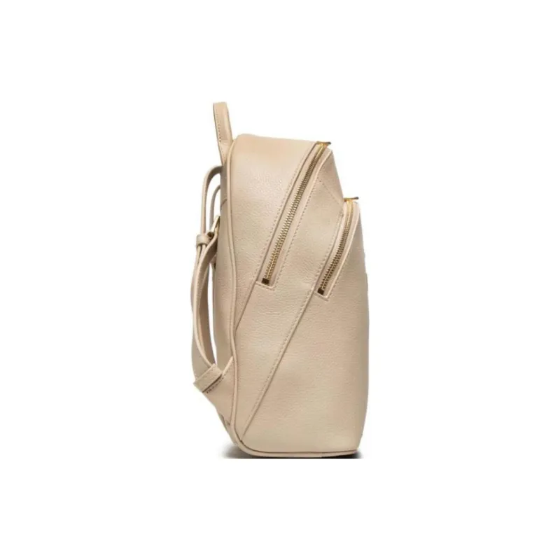 Patrizia Pepe Leather Backpack Women's Beige-1