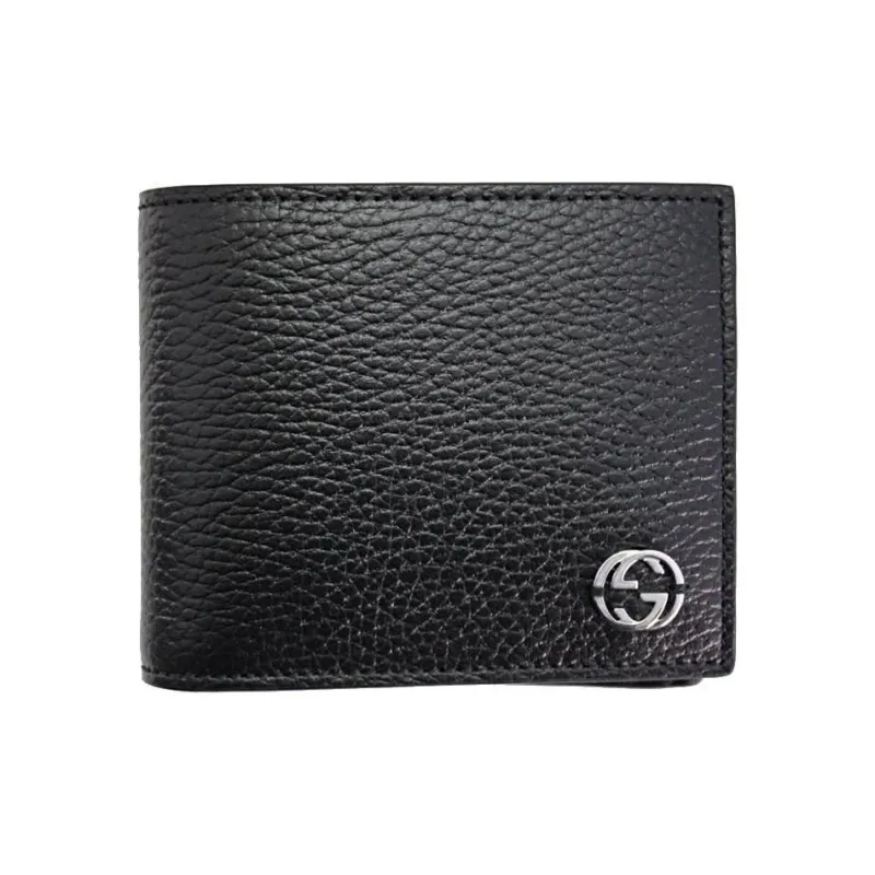 GUCCI Calfskin Wallet Men's Black-0