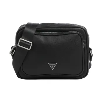 GUESS Synthetic Material Crossbody Bag Shoulder Bag Men's Black