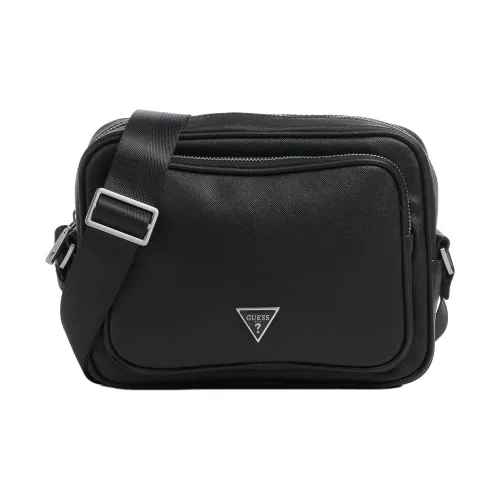 GUESS Synthetic Material Crossbody Bag Shoulder Bag Men's Black