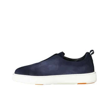 Santoni Low Top Casual Shoes Men's Blue