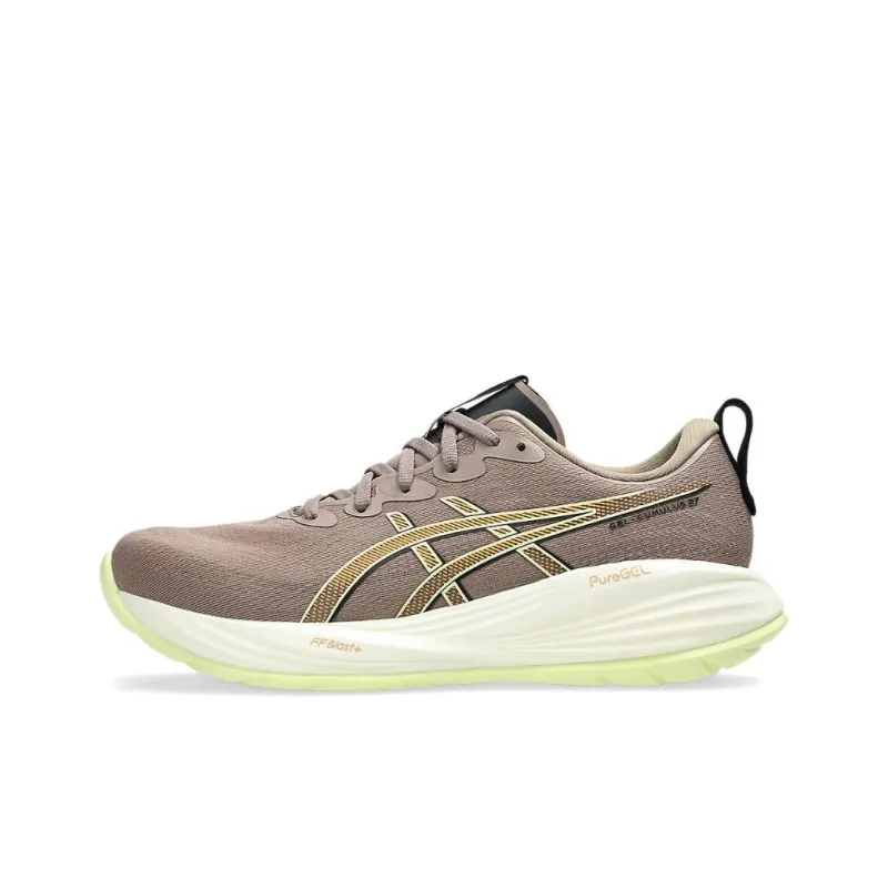 Asics Cushioning Slip Resistant Low Top Running Shoes Men's Taupe-0