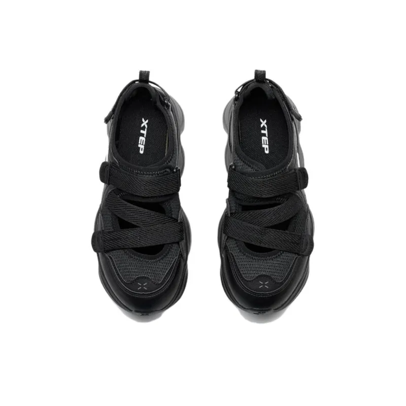 XTEP Anti-Slip And Wear-Resistant Coverage Low-Top Casual Shoes Women's Black-3