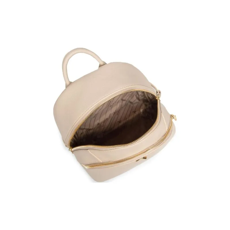Patrizia Pepe Leather Backpack Women's Beige-3