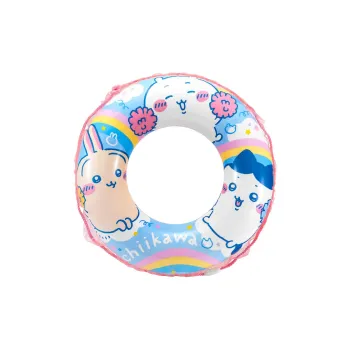 Chiikawa Swim Rings PVC Resin Kids' Approx. 85-90cm Inflatable Rear Pink White Blue