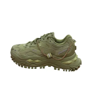FILA FUSION BIANCO Anti Slip Wear Resistant Low Top Chunky Sneakers Women's Fruit Green