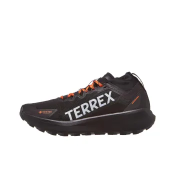 Adidas Terrex Agravic Gore Tex Trail Core Black Grey Two Semi Impact Orange