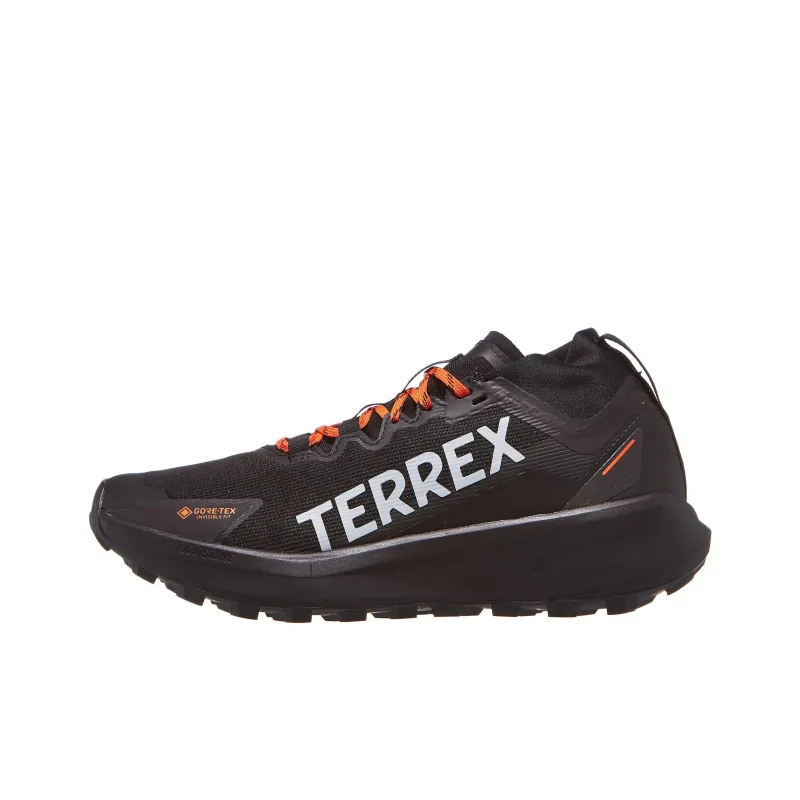 Adidas Terrex Agravic Gore Tex Trail Core Black Grey Two Semi Impact Orange-0