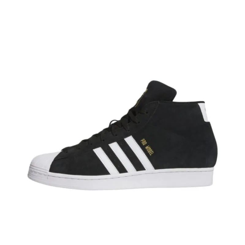 Adidas Pro Model Core Black Cloud White Gold Metallic-0