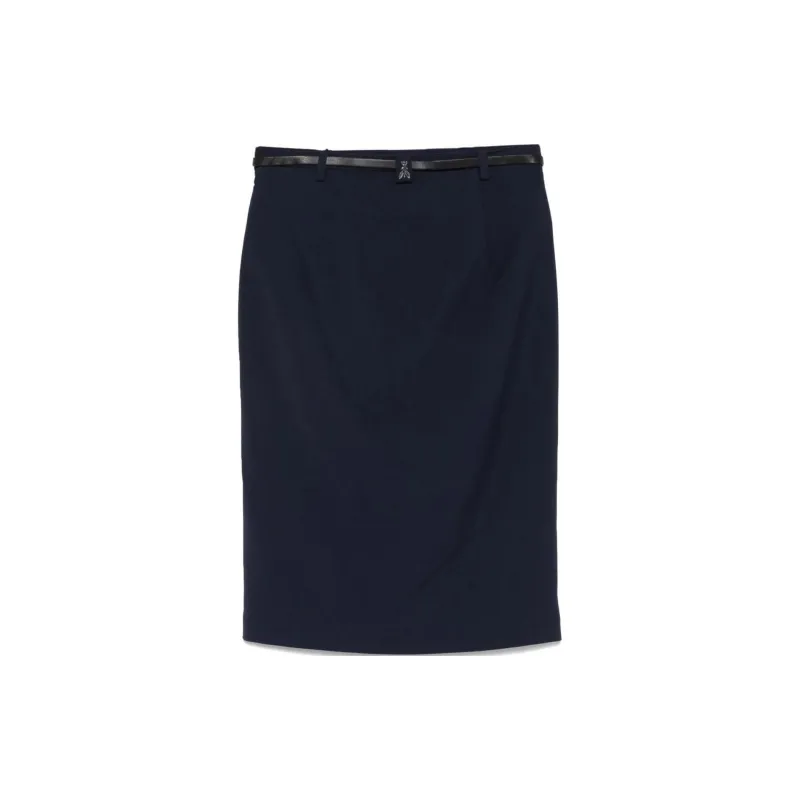 Patrizia Pepe Belted Mini Skirt-1