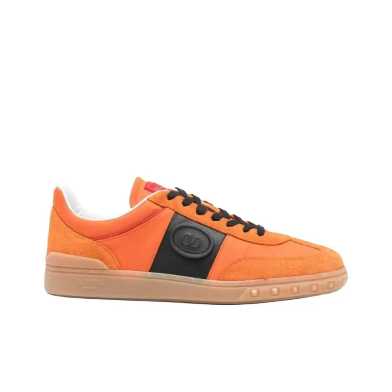 Valentino Low Top Skateboard Shoes Men's Orange-1