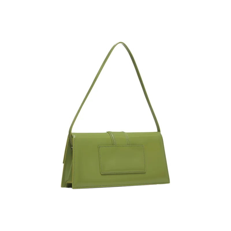 Jacquemus Calfskin Leather Handbag Shoulder Bag Women's Green-2