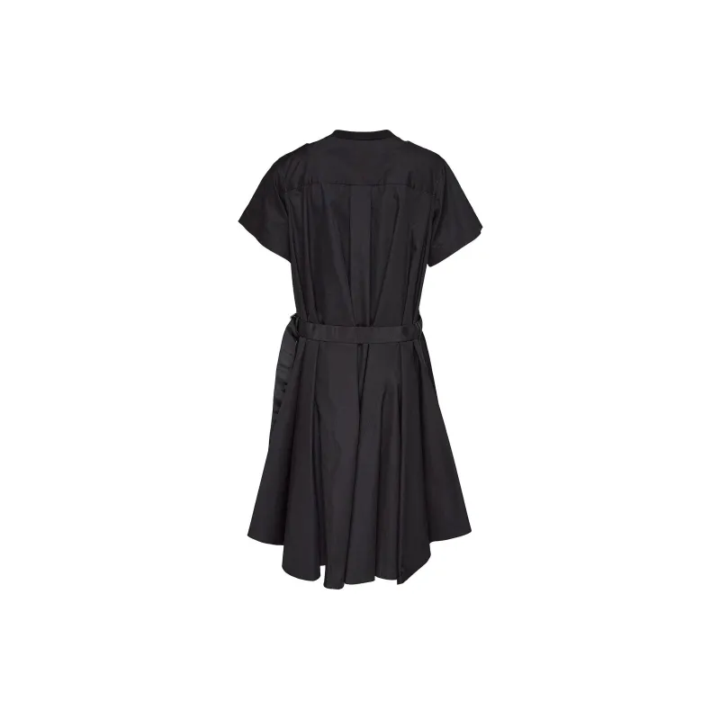 Sacai Short Sleeved Dress Women's Black-1