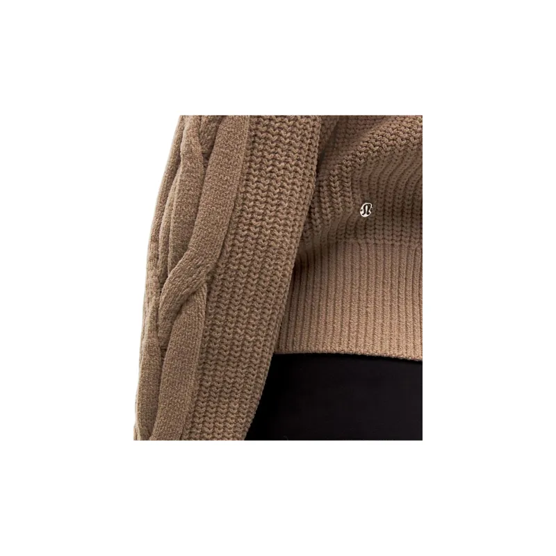 Lululemon Cable Knit Oversized Half Zip Knitwear Women's-4