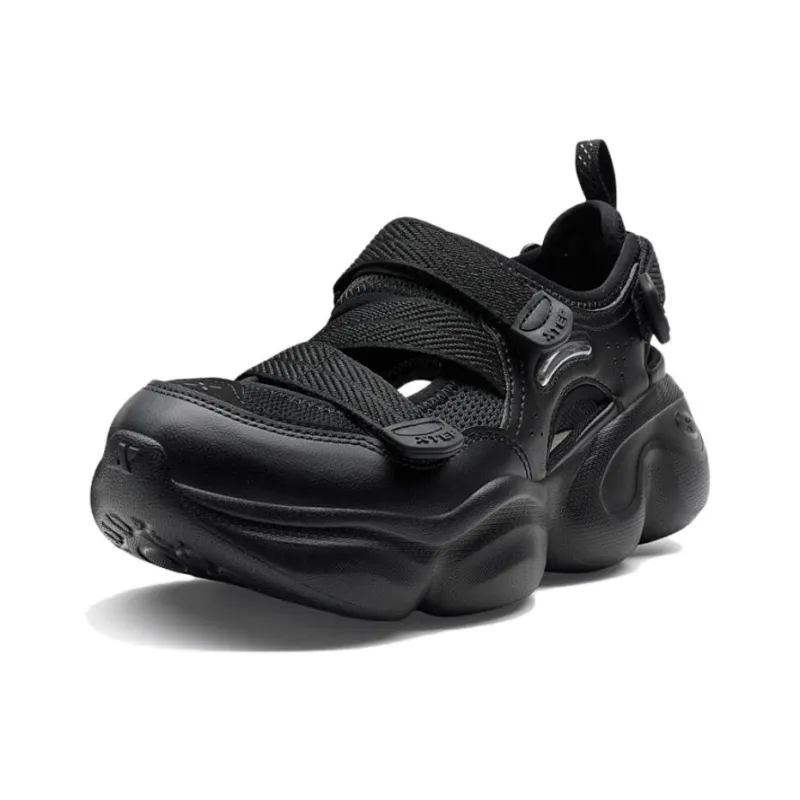 XTEP Anti-Slip And Wear-Resistant Coverage Low-Top Casual Shoes Women's Black-1