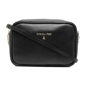 Patrizia Pepe Logo plaque Leather Crossbody Bag